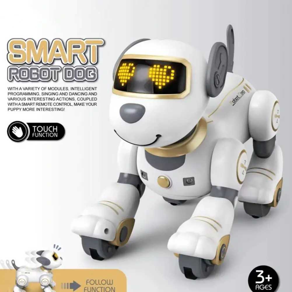Singing Robot Dog Remote Control Robot Dog Toy for Toddlers Touch-sensing nt Puppy with Programming Abilities for Boys Y250226