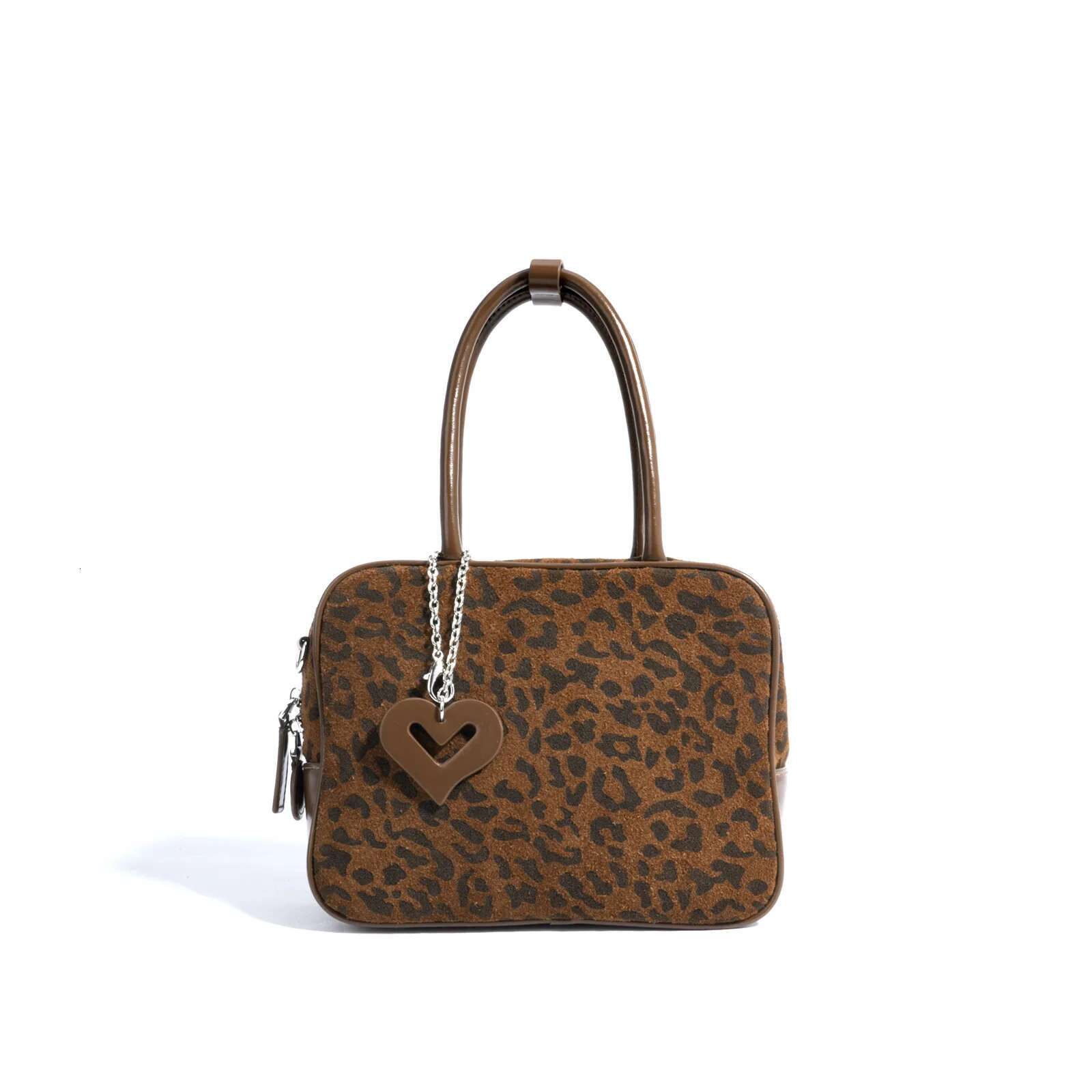 Women Shoulder Square Women's Genuine Leather Handbag Brown Suede Imitation Original Brands With High Quality Bags