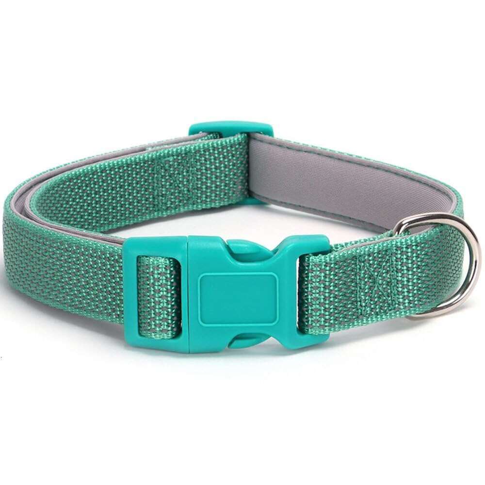 DHpet Full Reflective Dog Collar Adjustable Soft Padded Nylon Pet Quick Release Buckle Working Collars for Small Medium Large Dogs