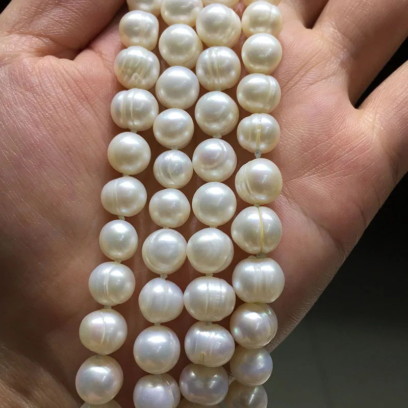 160cm Long Pearl Necklace 9-10mm Natural Freshwater Pearl Sweater Chain For WomenJewelry Gift 250222