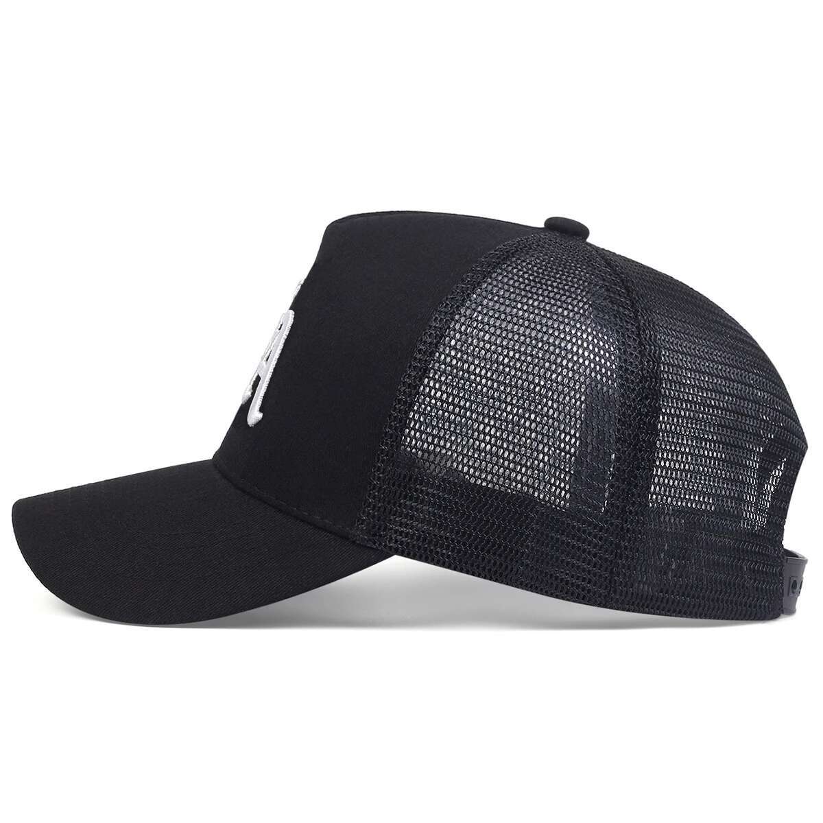 Unisex LA Letter Embroidery Baseball Net Caps Hip Hop Cap Spring Summer Outdoor Adjustable Casual Hats Sunscreen Hat