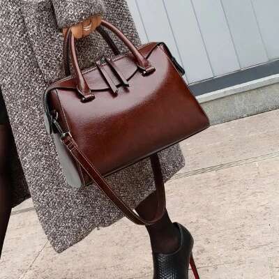 High Quality Casual Tote Bags Vintage Shoulder Large Capacity Fashion Leather Handbags Big Women Bag