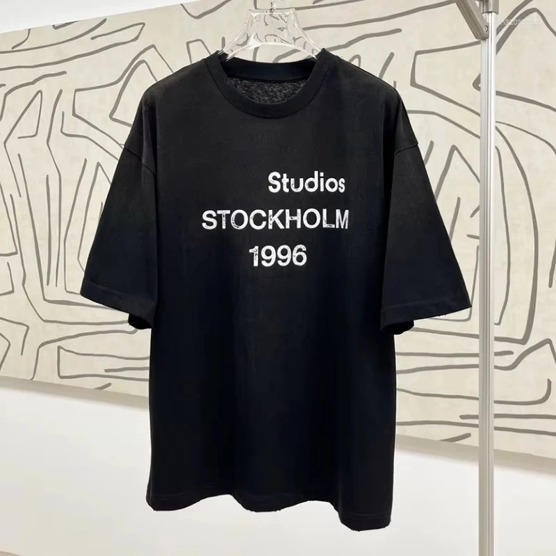 Men's Designer T Shirts 2025 Waste Earth Style Retro Alphabet Print Loose Short Sleeve Pure Cotton T-shirt Comfortable Breathable High Quality