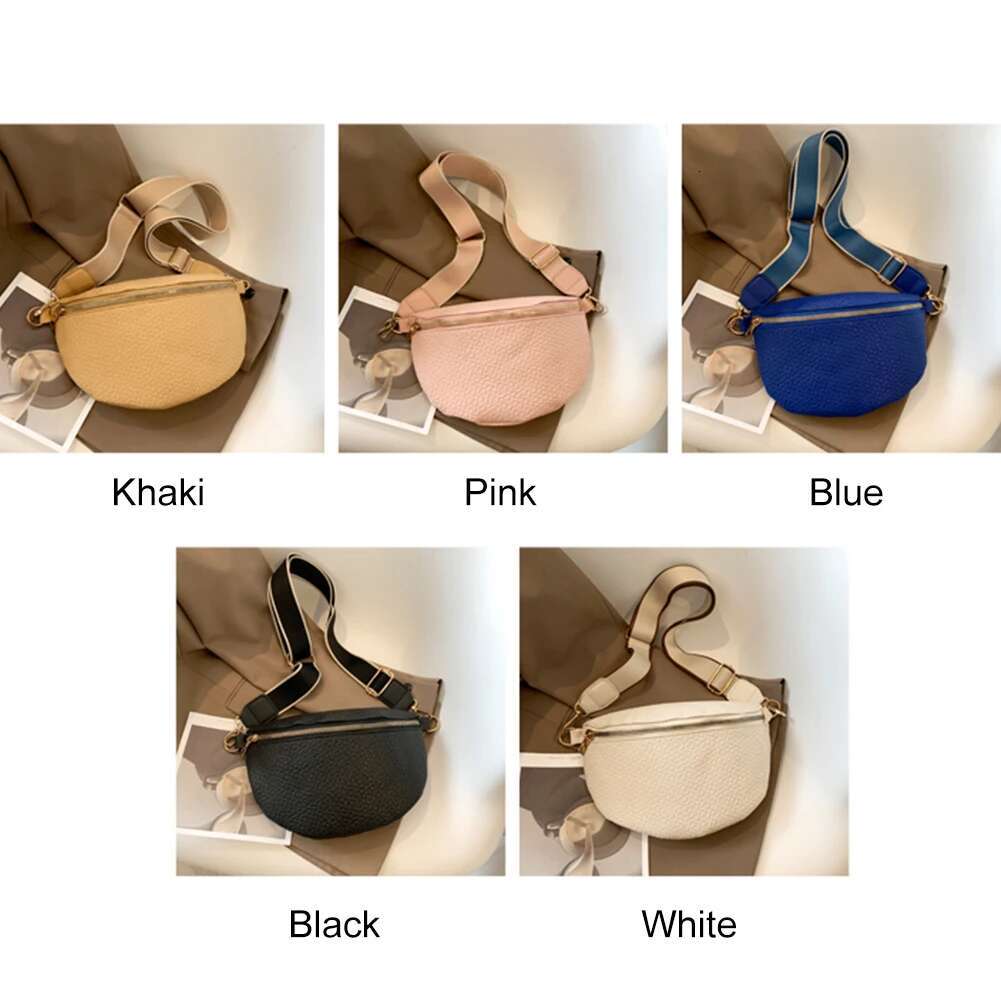 Summer Fashion New Women's Shoulder Bag Solid Color Designer Crossbody Bag Multifunctional Casual Belt Small Coin Wallet Wide Shoulder Strap Hand