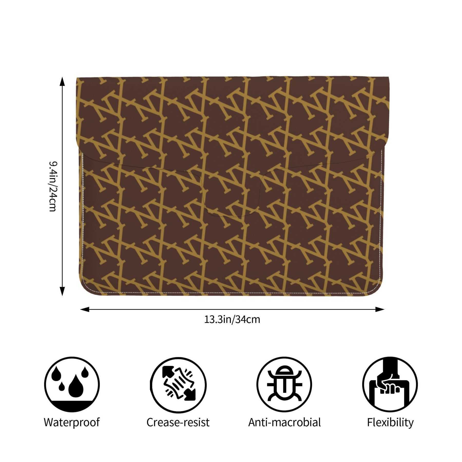 NXY Laptop Sleeve Case Leather Ultra Thin Notebook Protective Pouch Portable Travel Office Tablet Bag Computer Briefcase Travel Business Men Case Hip