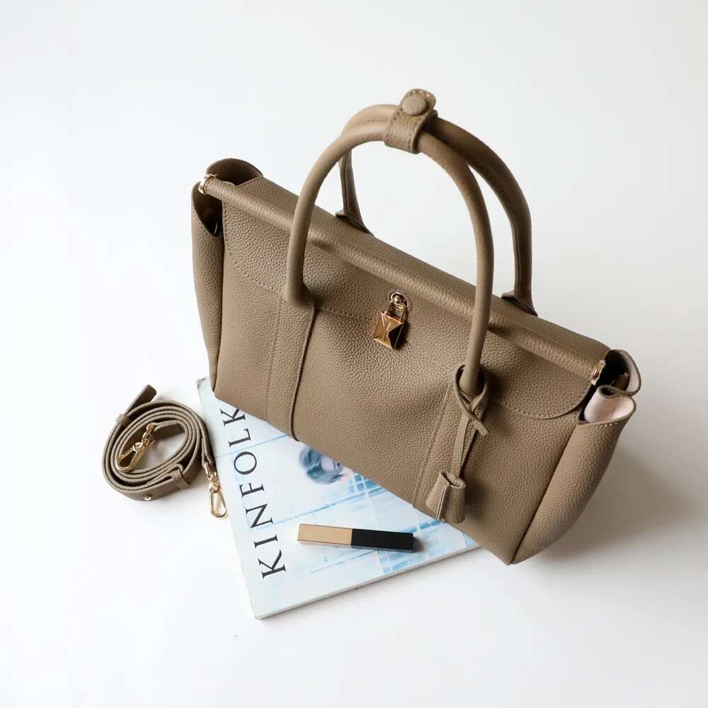 2024 New Trendy Genuine Leather Women Casual Totes Ladies Large Shoulder Bag Versatile Handbags High Quality Female Crossbody