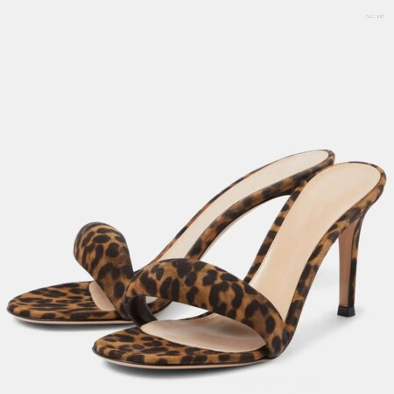 Leopard Print Platform Sandals - Open Toe, Zipper hot Back, 10cm High Heels, Big Size, Beach Party, Outdoor