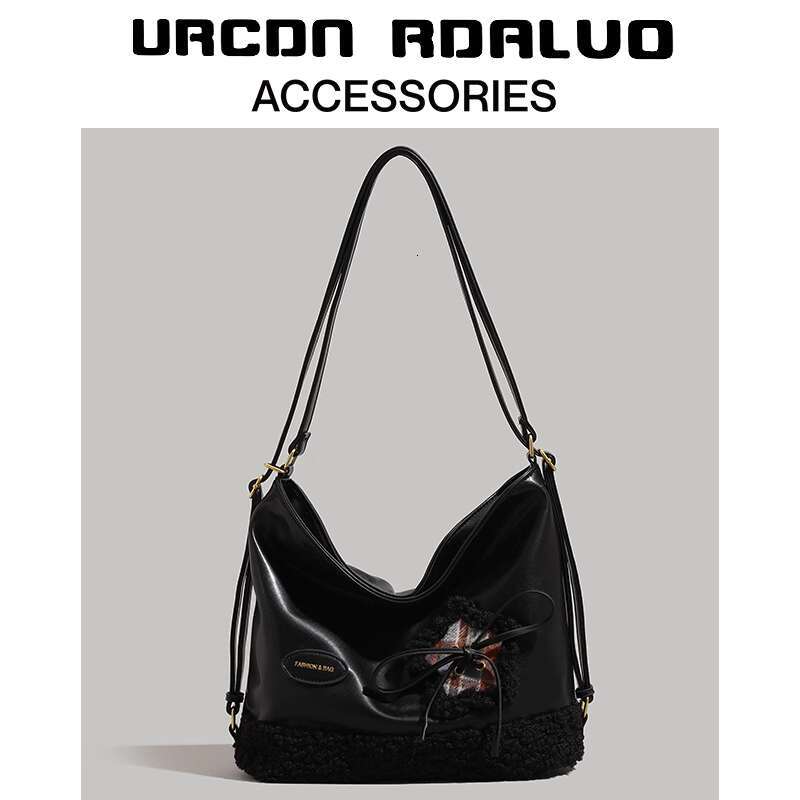 Women's Bags UR Soft Leather Tote Bag For Women Winter New Style Trendy Versatile Commuter Handbag Casual Underarm Backpack