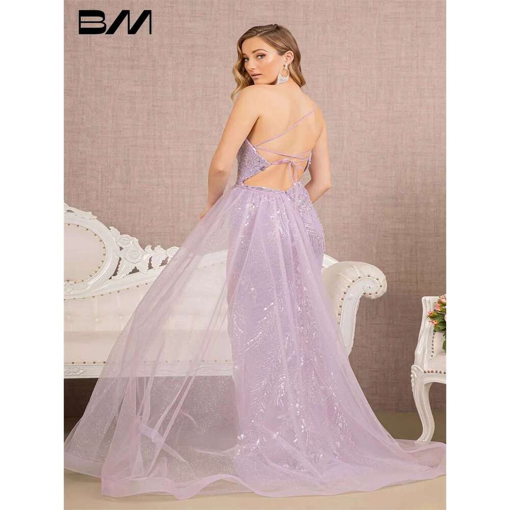 Sexy Sequins One Shoulder Tail Party Shiny Appliques Strapless Illusion Evening Dress Bridal prom Dresses