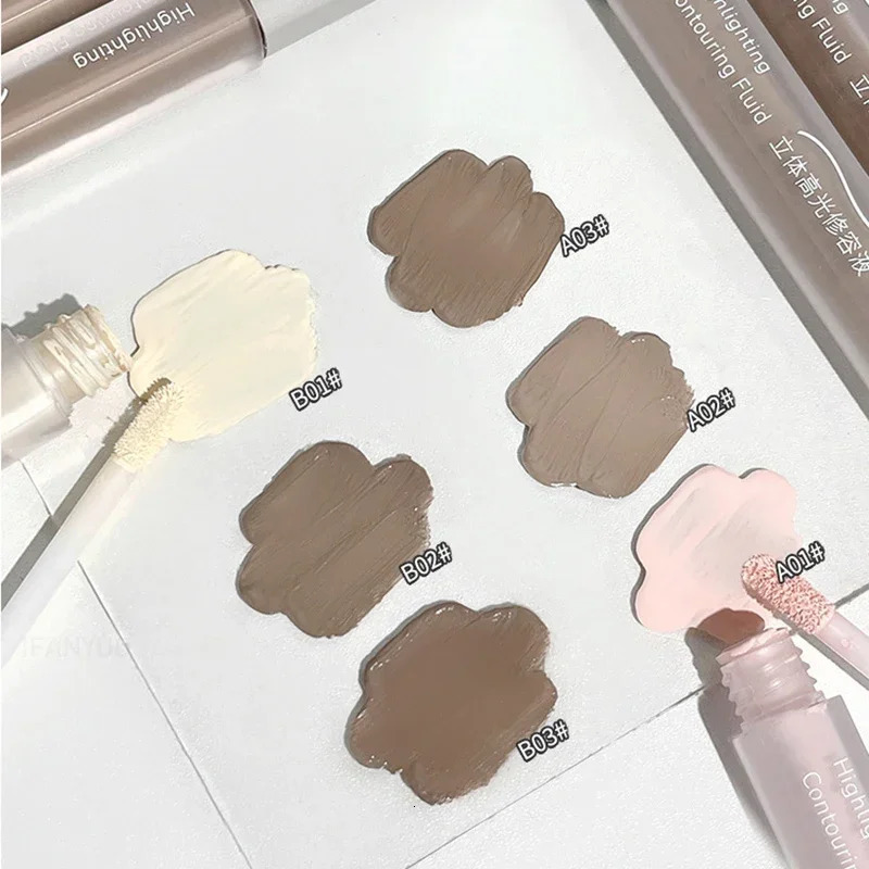13pcs Set Liquid Contour Stick 3D Cement Grey Nose Shadow Cream High Gloss Brighten Highlighter Bronzer Concealer Makeup 250219
