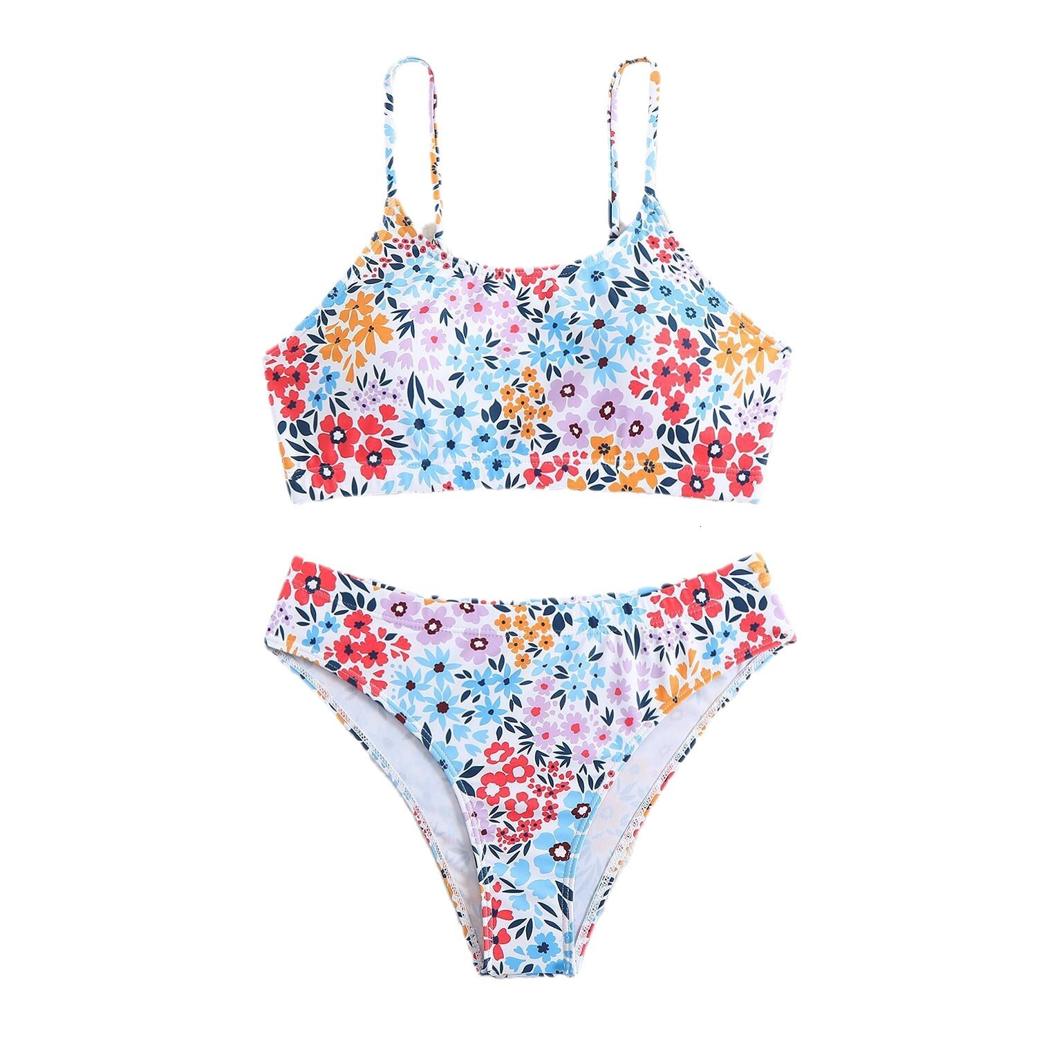 2025 new designer swimwear split for women with adjustable shoulder straps, high elasticity and durable ins hot spring bikini