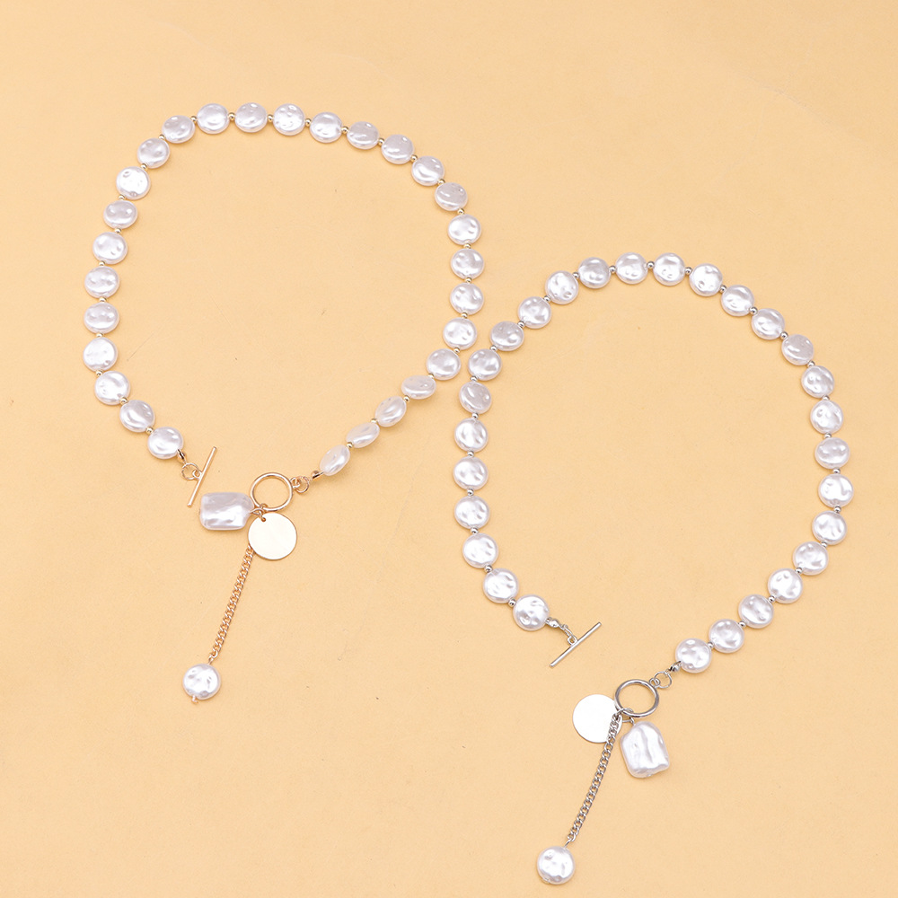 Baroque pearl necklaces in Europe and the United States pearl jewelry senior sense of gift necklace female
