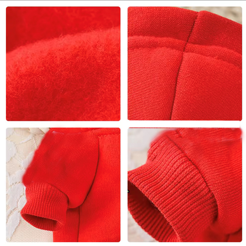 Dog Hoodie Pet Clothes Warm Soft Fleece Coats with Cool Skeleton Pattern Fall Winter Puppy Sweaters for Small Medium Large Dogs French Bulldog Outfits