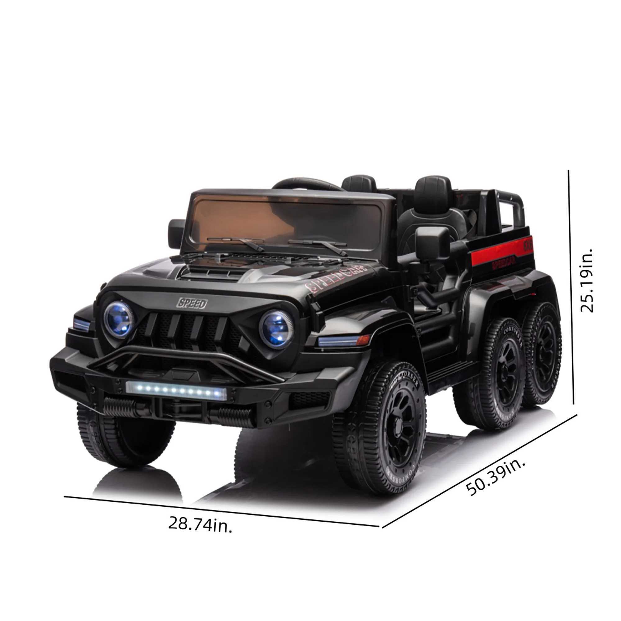 Electric/RC Car 24V childrens 2-seater dump truck with remote control 66.14 pounds maximum load electric multifunctional vehicle z250226