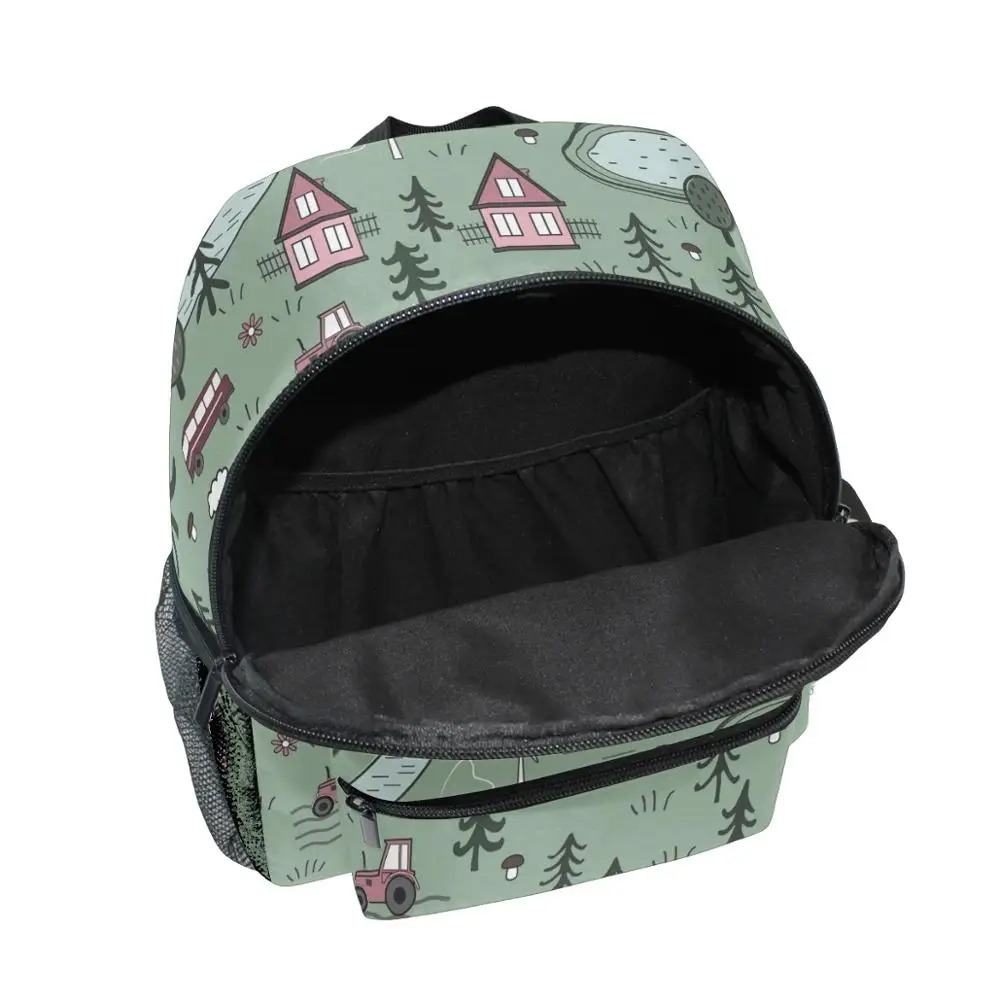 ALAZA Cartoon Child Backpacks School Bags Baby Cut Toddler Kids Bag Neoprene Animal Backpack Kindergarten Bag Girl Boys 3-8Y 250226