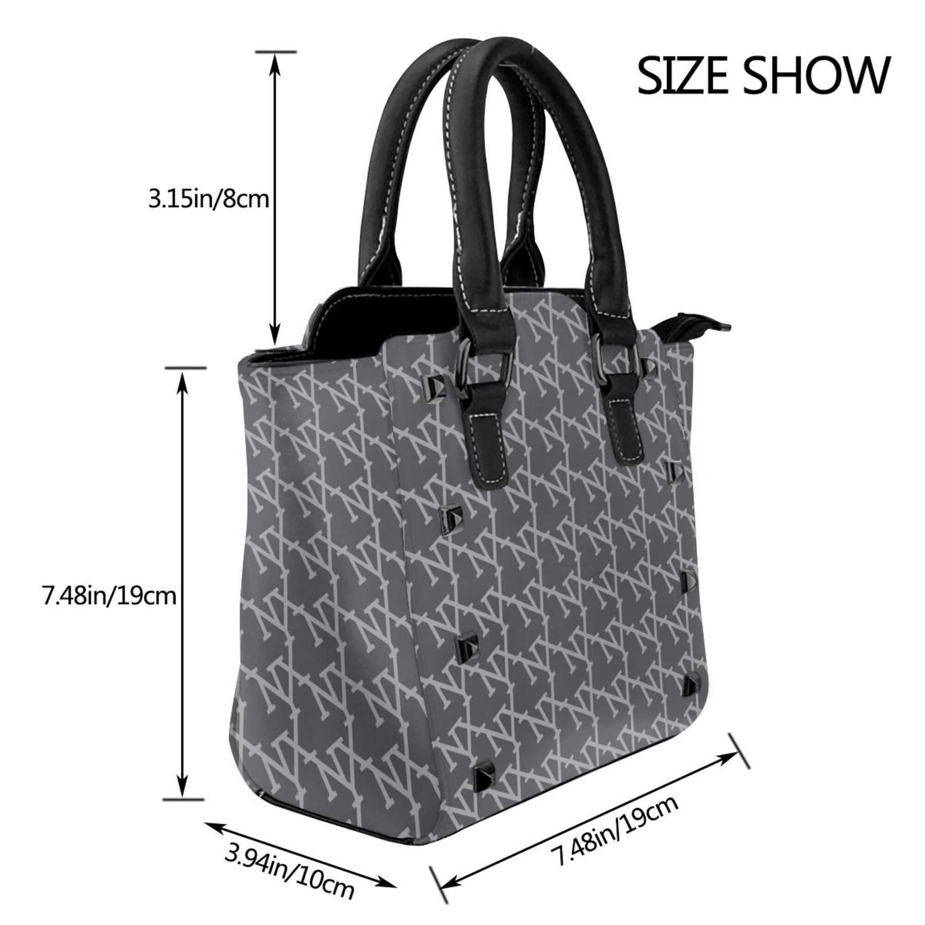 NXY New Rivet Shoulder Bags Vintage Leather Tote Bag Casual Large Capacity Shopping Bag Fashion Versatile Women Luxury Handbag Hip