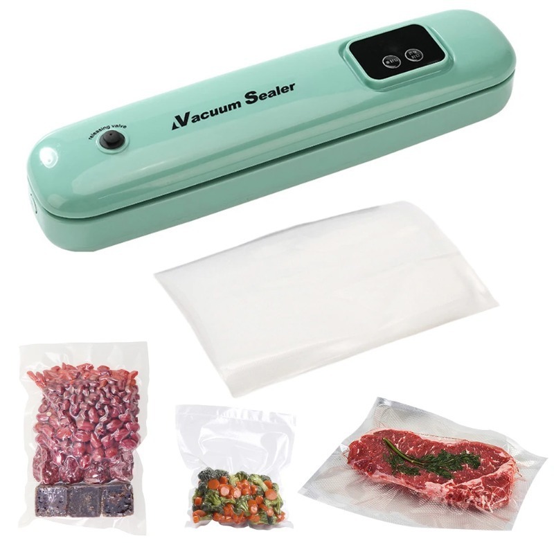 62kPa Vacuum Sealer Machine Dry & Moist Food Modes Vacuum Sealer with 100Pcs Seal Bags Food Saver