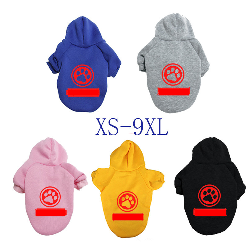 Stylish Hoodie Dog Clothes, Warm Winter Autumn Dog Hoodie with Dog Claw Seal Pattern Winter Hooded Large Dog Coats for Small Medium Large Dogs Boy or 