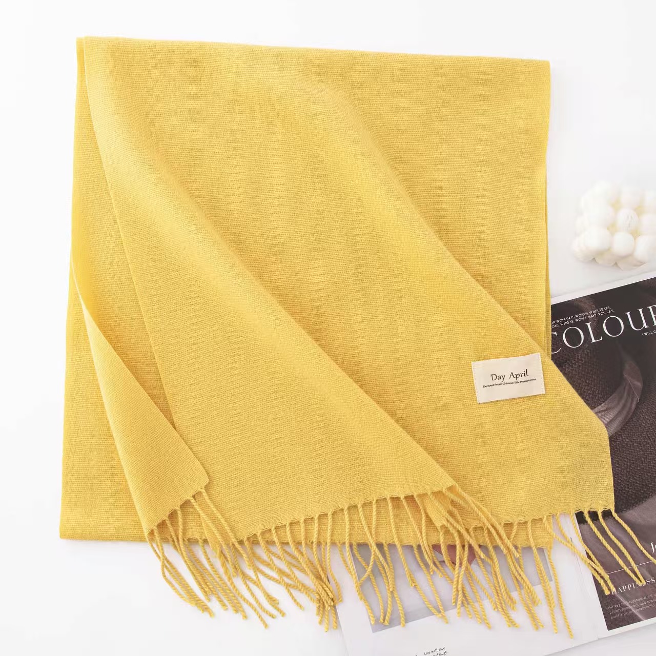 K003 Cashmere blue scarf for women winter atmosphere high-end autumn and winter warm Korean style all-match shawl ladies wholesale