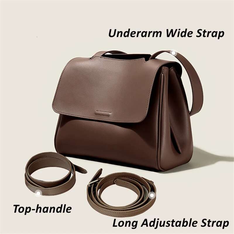 Toptrends Vintage Cow Genuine Leather Tote Shoulder Bags For Women 2025 Designer Messenger Satchel Office Ladies Handbags