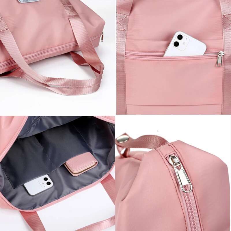 Extendable Women's Large Capacity Storage Lage Leisure Travel Duffle Bag Waterproof Nylon Sports and Fiess Handbag