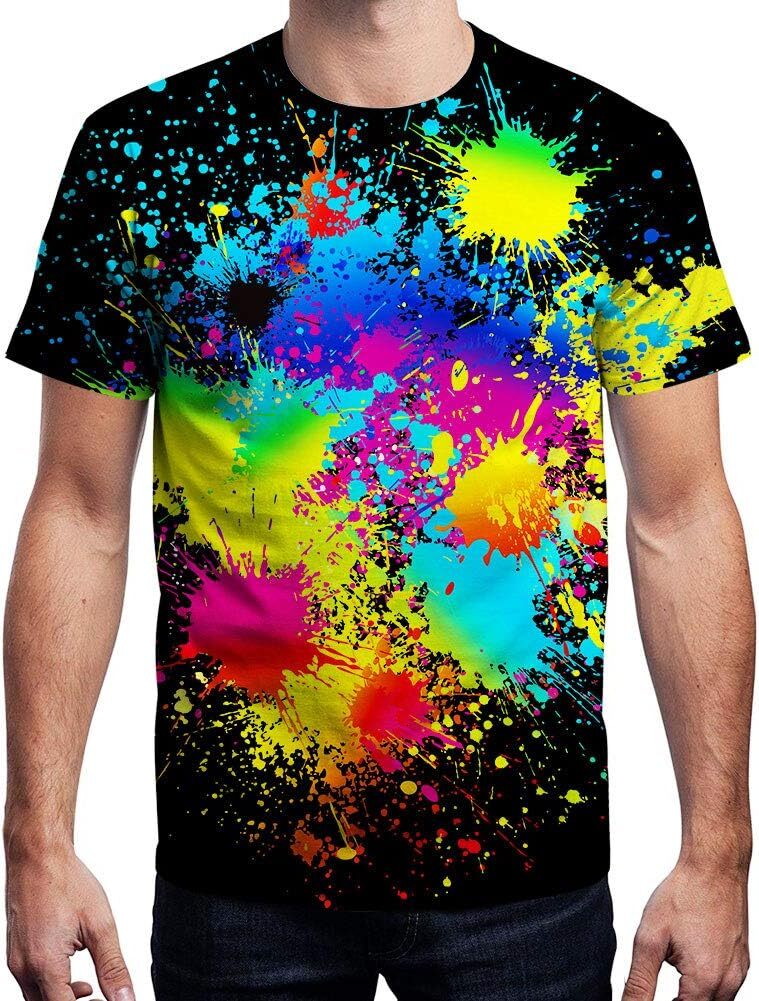 Mens T shirt Unisex 3D Pattern Printed Short Sleeve T-Shirts Casual Graphics Tees tee Casual tops summer clothes Fashion patterns