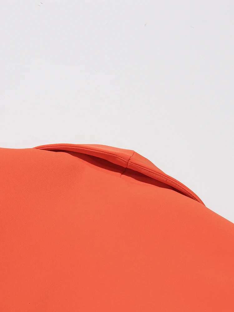 Solid Ruffles Blazer For Women Notched Collar Long Sleeve Spliced Lace Up Slimming Temperament Coats Female