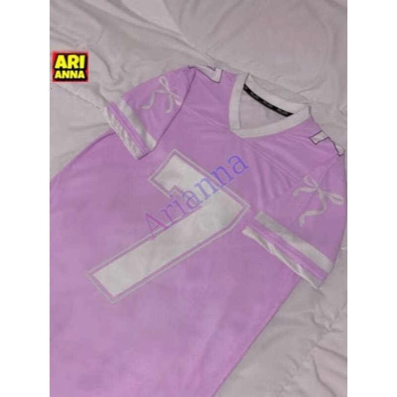 American high street casual sports baseball collar contrasting short T-shirt women's summer loose printed half sleeved top