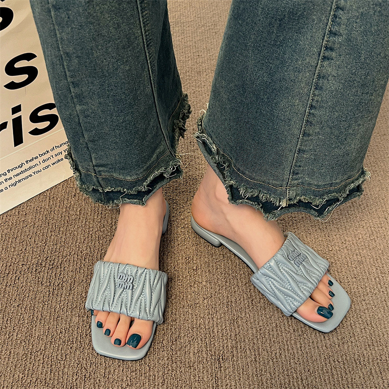free shipping 2025 new Slippers designer sandals for womens flat ladies sliders shoes casual Slipper woman outdoor shoes