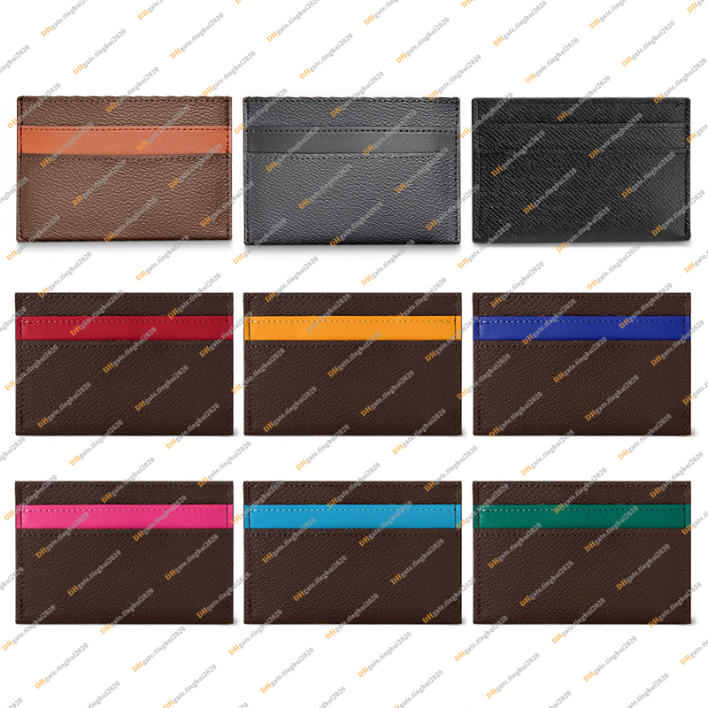 Unisex Fashion Designer Luxury Double Card Holder Coin Purse Wallet Key Pouch Credit Card Holder TOP Mirror Quality M62170 M32730 M12841 M12840 M12838 Business