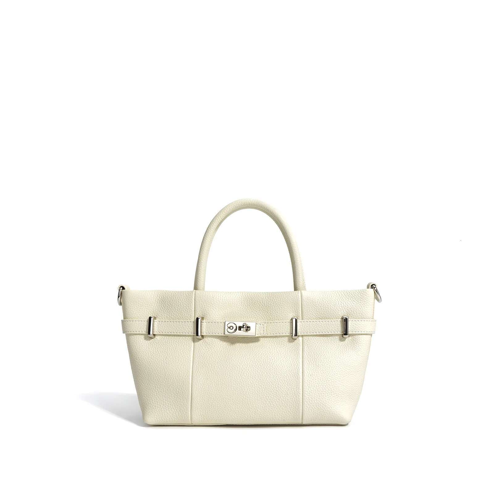 New Soft Genuine Leather Women's Handbag Design Simple Fashion High Quality Cowhide Ladies Bag