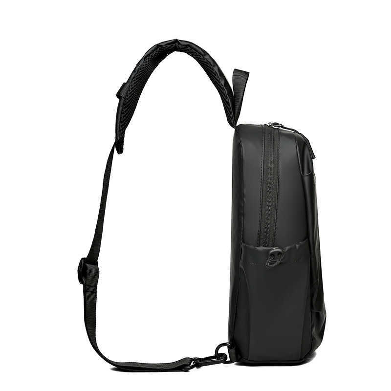 Mens Chest Bag Large Capacity Outdoor Sports Bag Waterproof Trendy Nylon Shoulder Bag Mens Cross Shoulder bags Business New Style 241225