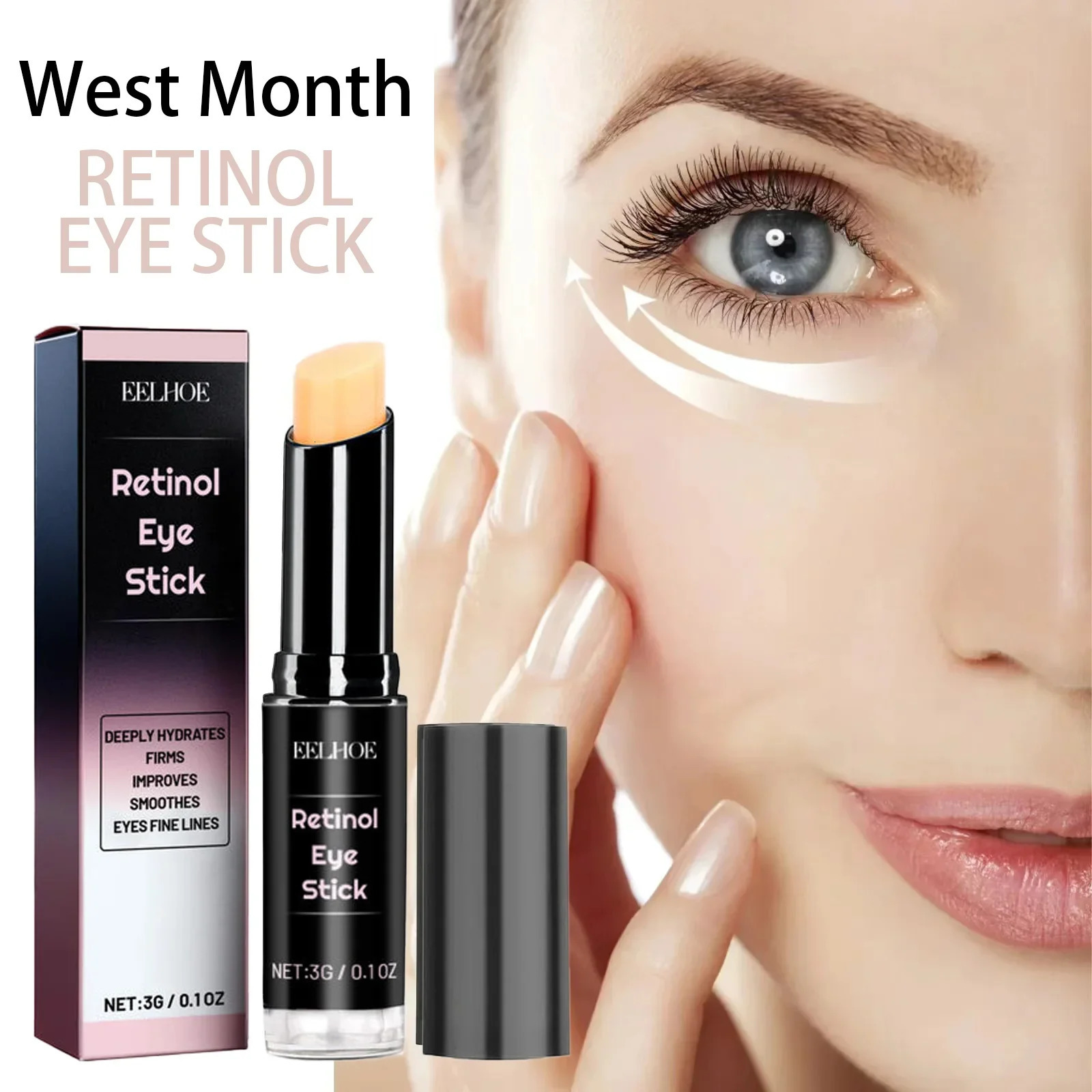 Anti Puffiness Aging Dark Circles Eye Bags Retinol Eve Cream Stick 250222