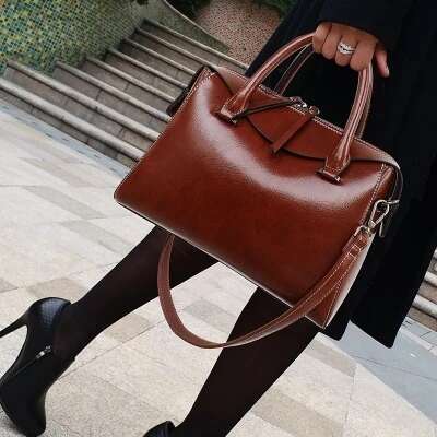 High Quality Casual Tote Bags Vintage Shoulder Large Capacity Fashion Leather Handbags Big Women Bag