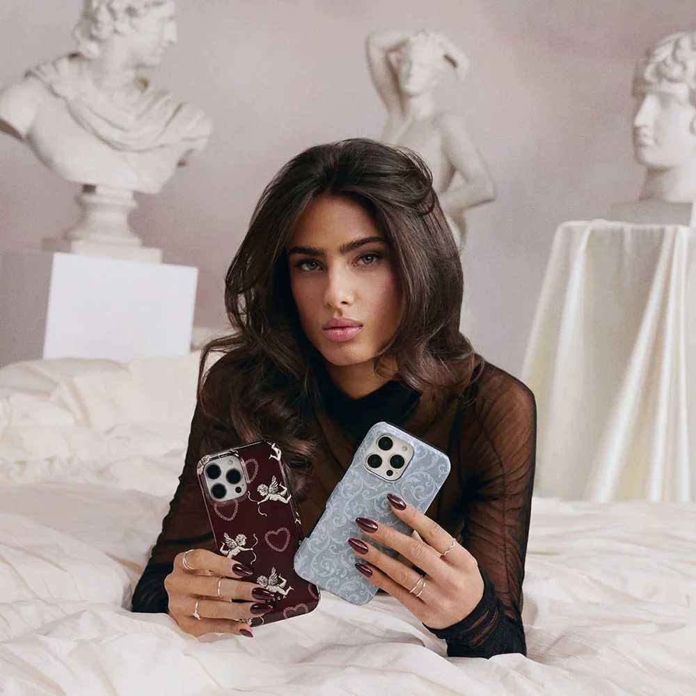 luxury BURGA Cupid Lovestruck Phone Case for iPhone 16 15 14 13 12 11 Pro Max XS XR XSMax 6 7 8 Plus Glossy HD Hard PC Cover Z250225