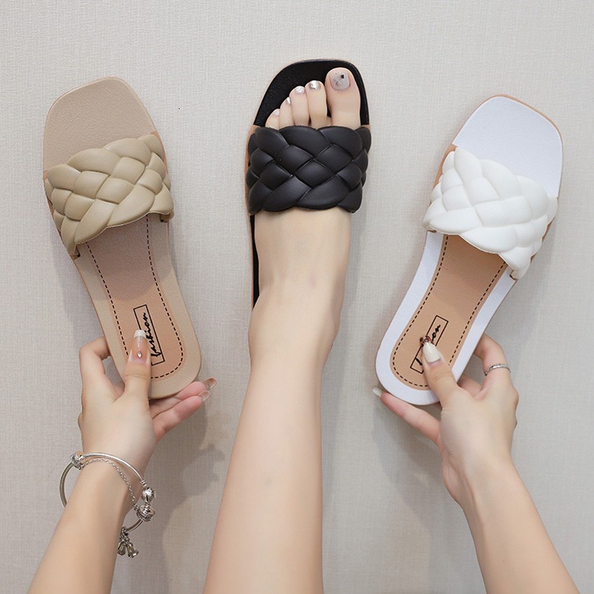 Free Shipping New Slides Designer Slippers Womans Sandals Black Platform Peep Toe Shoes Indoor Home Outdoor Women