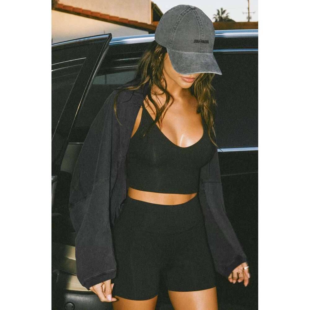 Korean Hoodies For Women Crew-Neck Hoodie Women's Short Sports Base T-Shirt Knit Shirt Long Sleeve Top