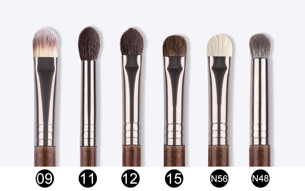 OVW 12pcs Eye Shadow Nature Hair Eyeliner Eyebrow Lip Cosmetic Beauty Makeup Brushes Tools 250224