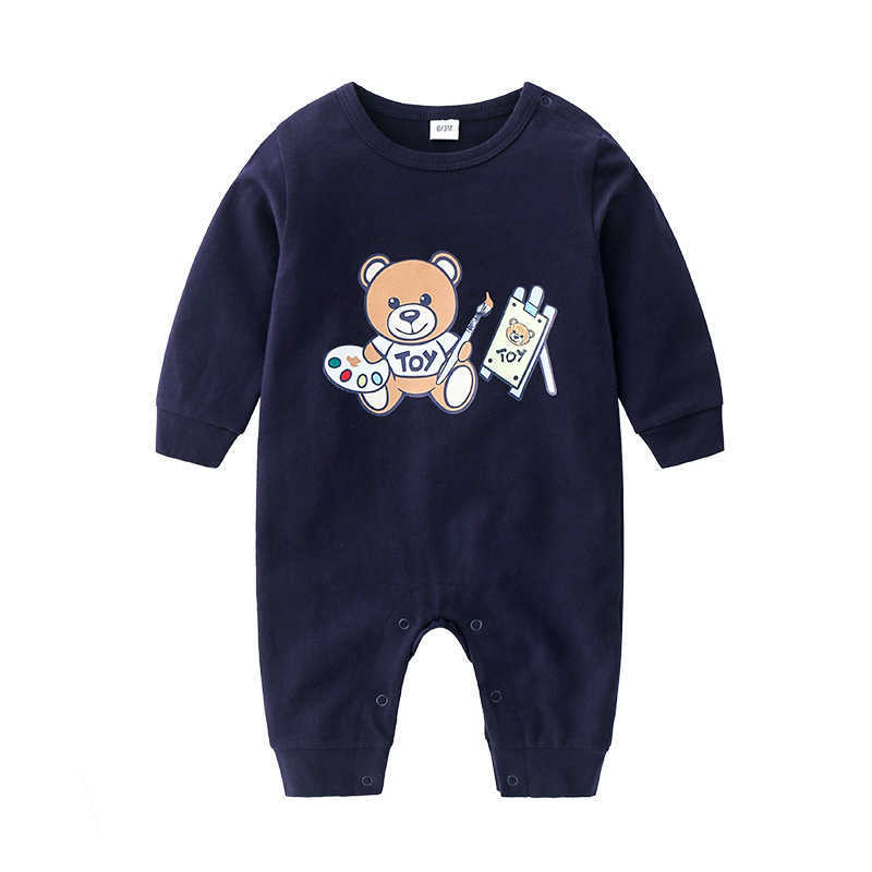 Rompers Designer Kid Clothing 100% Cotton Baby Rompers Newborn Romper Sets New Born Jumpsuits Brand Kids Jumpsuit Girls Boys Clothes Babies BodysuitY2