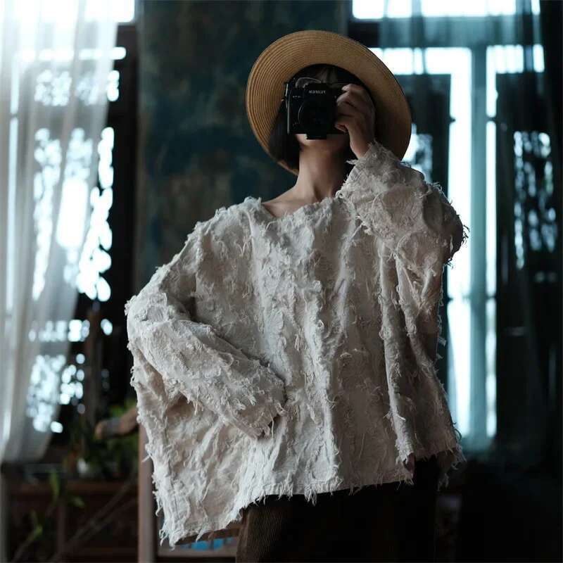 Plus Size Casual Cotton En Women Blouse Womens Batwing Shirt 2023 Spring Autumn Blusas Lady Vintage Loose Tops And Blouses