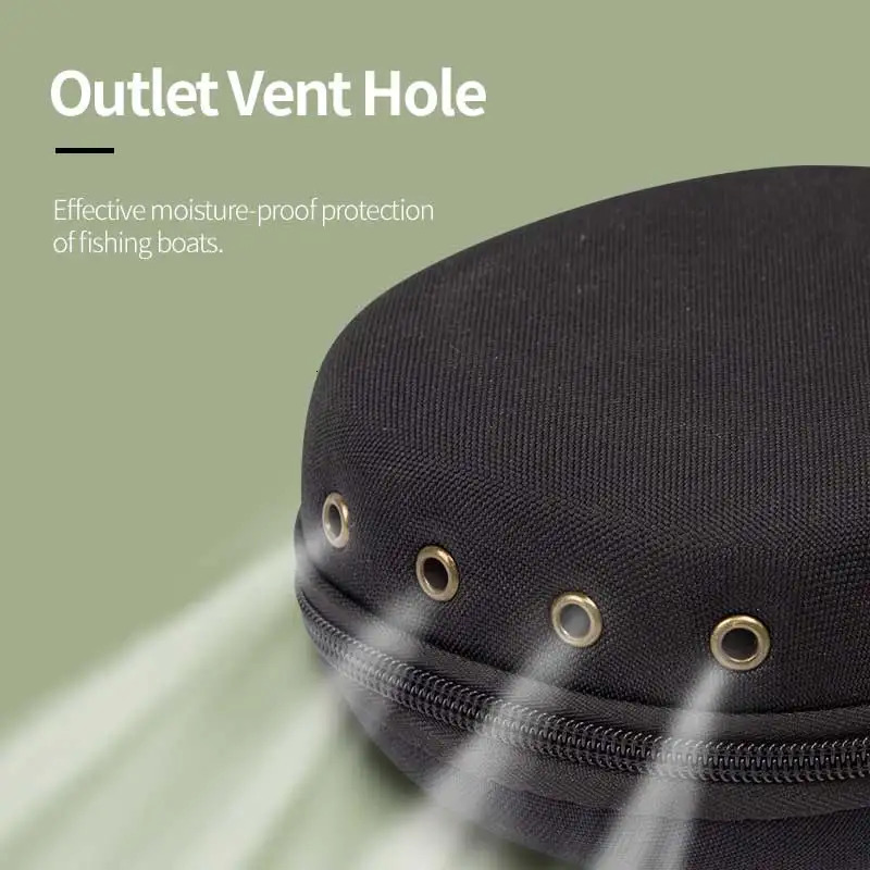 Portable Fishing Reel Bag Protective Case Black 155cm Waterproof EVA Outdoor Cover Boxs For Spinning Tools Tackles 250213