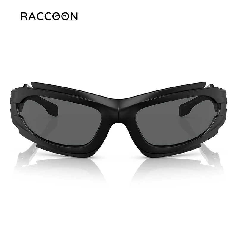 Geometric Frame Cyber Y2K Sunglasses Men Sporty Wrap Around Intricate Cutouts Sun Glasses Women Fashion Punk Shades 250225