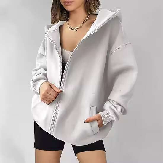 High Quality Custom Women Hoodie Zip Up Warm Comfortable Sports Hoodies & Sweatshirts Streetwear