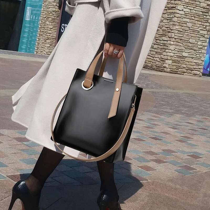 Large Capasity Leather Bag for Women Handbags Ladies Crossbody top-handle Shoulder Bags Female Big Tote Sac A Main