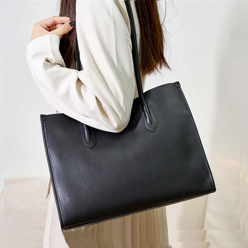 Summer New Retro Genuine Leather Women's Multi Functional Handbag 2025 Trendy Designer Large Capacity Shopping Work Women's Handbag