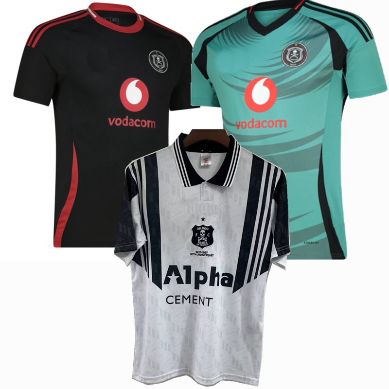 1997 Orlando Pirates Retro 2024 2025 soccer jerseys MABASA MASWANGANYI SHANDU MBATHA SIBISI HOTTO MOSELE SALENG MAELA football shirt