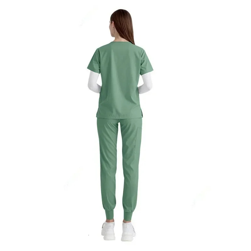 Uniforms Woman Nursing Enfermeria Sets Top Pant Articles Uniform Scrubs Clinical Beauty Salon hospital Suits 250225