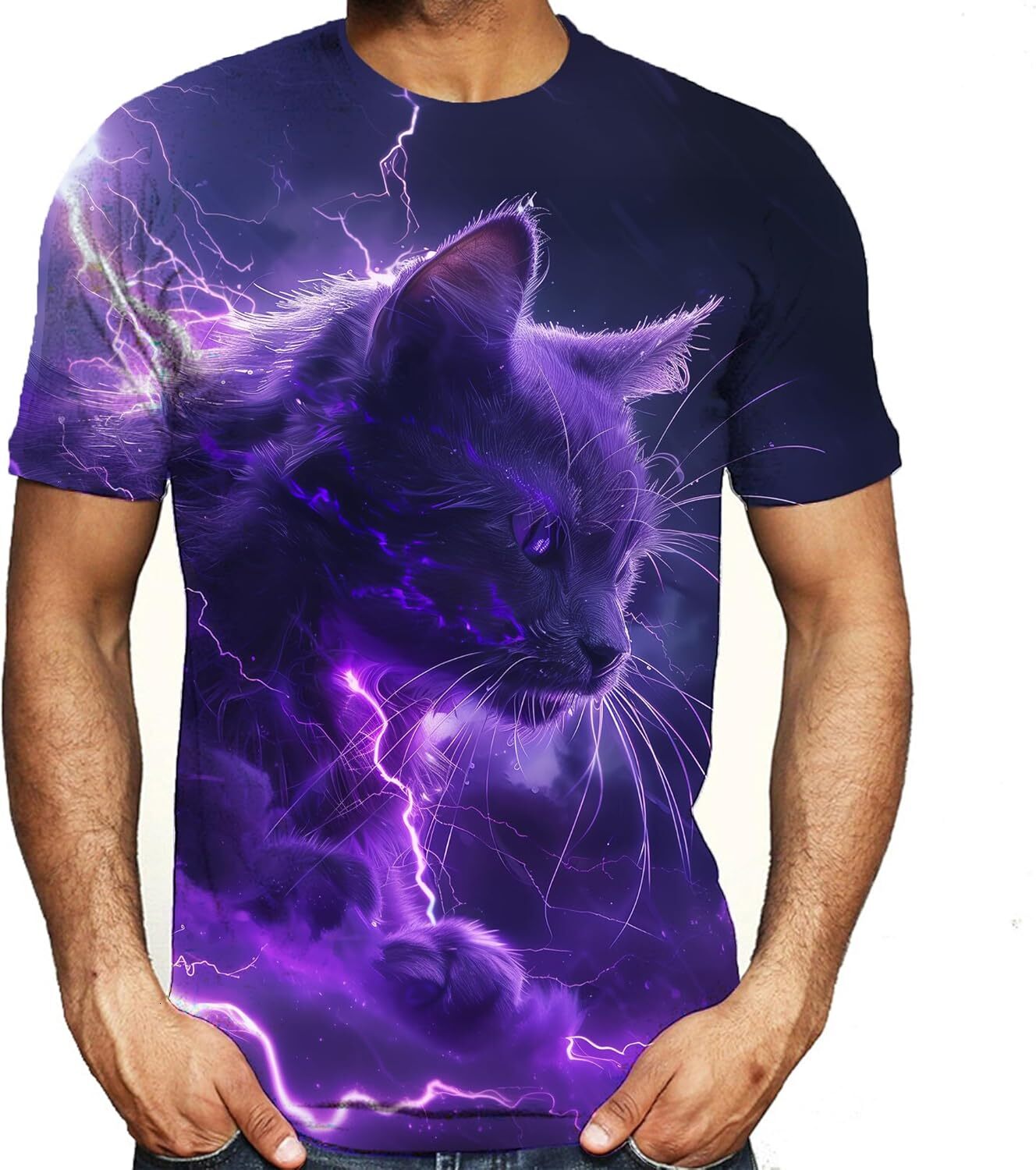 Mens T shirt Men's Novelty Animal Graphic Shirt Tee tee Casual tops summer clothes