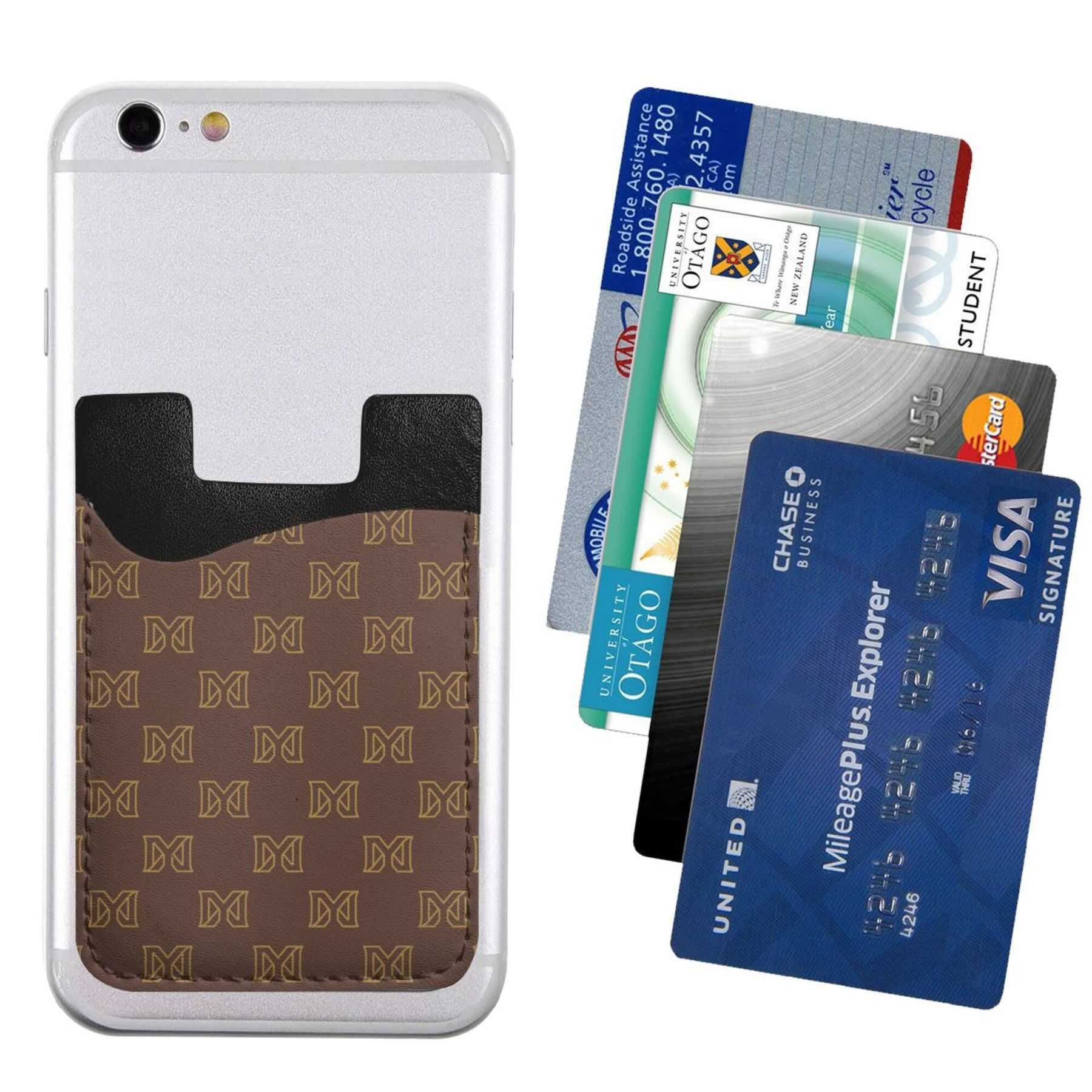 NXY Leather Mobile Phone Card Package Can Store Various Bank Cards Suitable For All Mobile Phone Cases Universal Card Holder Case Pouch Hip