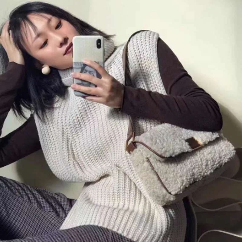 Winter Plush Underarm Women's New Product Fashion And Versatile Shoulder Bag designer handbags women